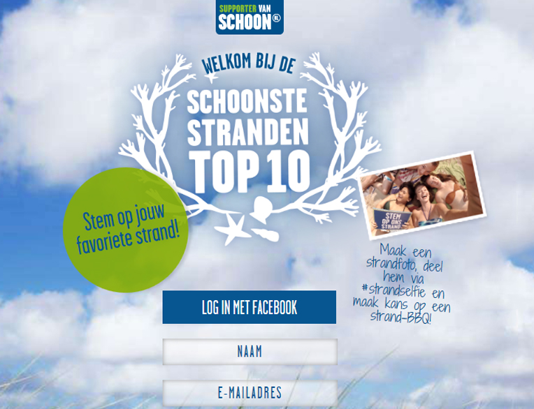 Stemmen op het schoonste strand van Nederland