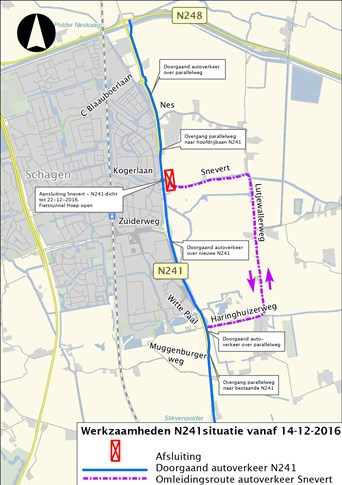 Omleidingskaart N241 afsluiting Snevert per 14 december 2016_KL_def