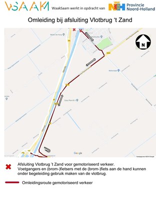 Omleidingsroute Vlotbrug 't Zand