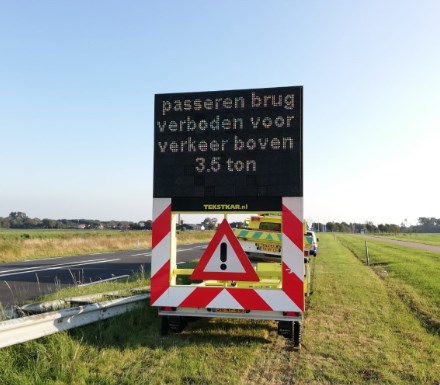 WaakSaam - Sint Maartensvlotbrug gesloten voor verkeer zwaarder dan 3,5 ton