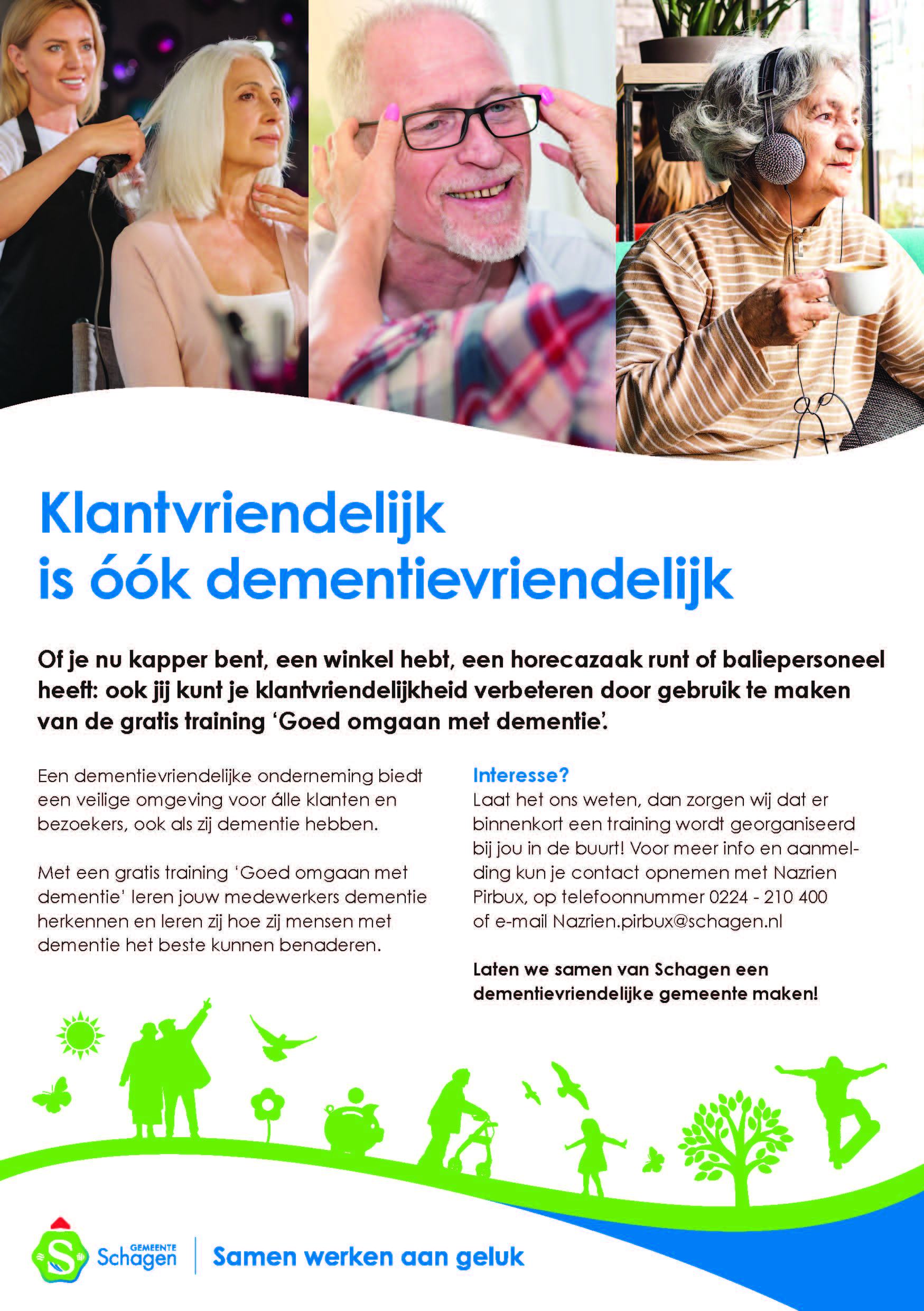 Gemeente Schagen biedt ondernemers training "Goed omgaan met dementie" aan