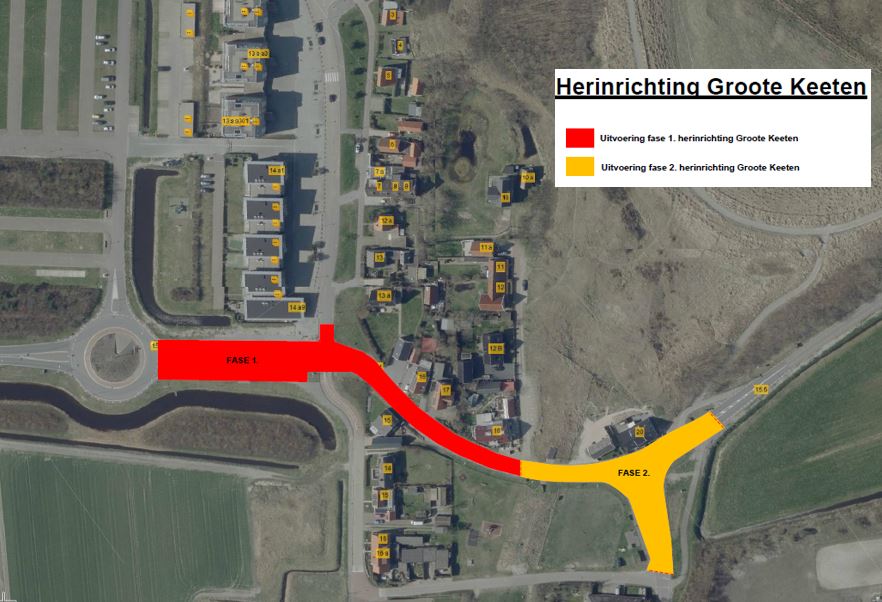 Herinrichting van de Duinweg / N502 in Groote Keeten