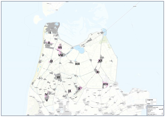 Overzichtskaart voorkeurszoekgebieden huisvesting