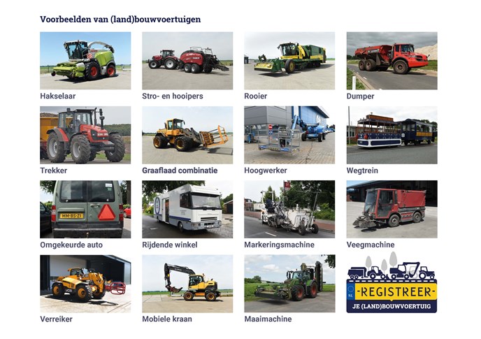Voorbeelden van landbouwvoertuigen (1)