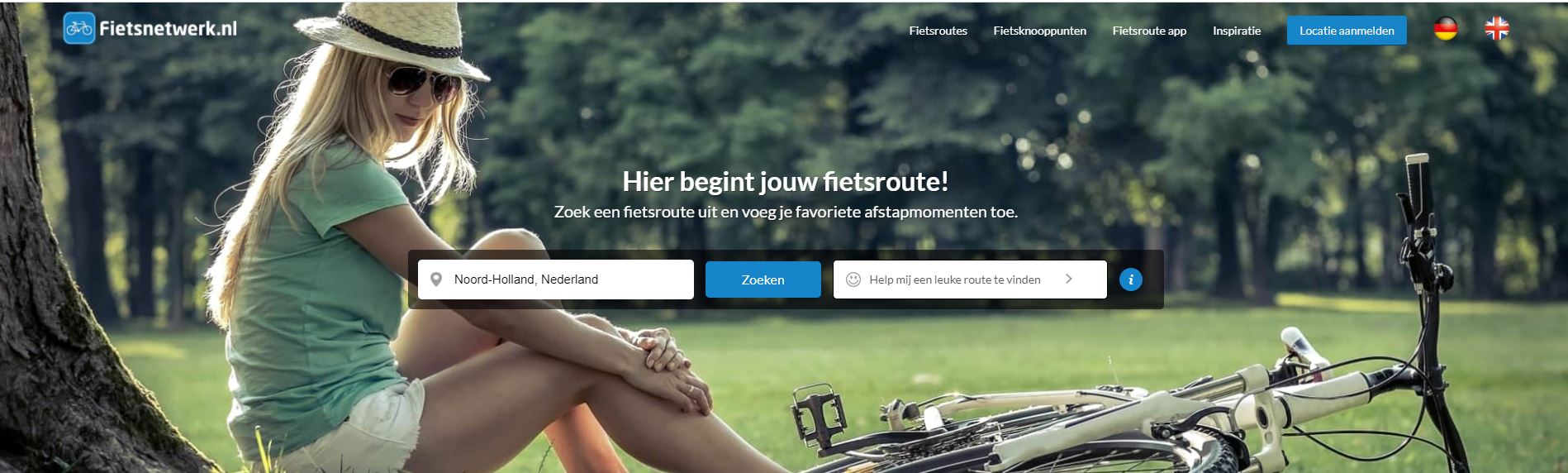 Hier begint jouw fietsroute!