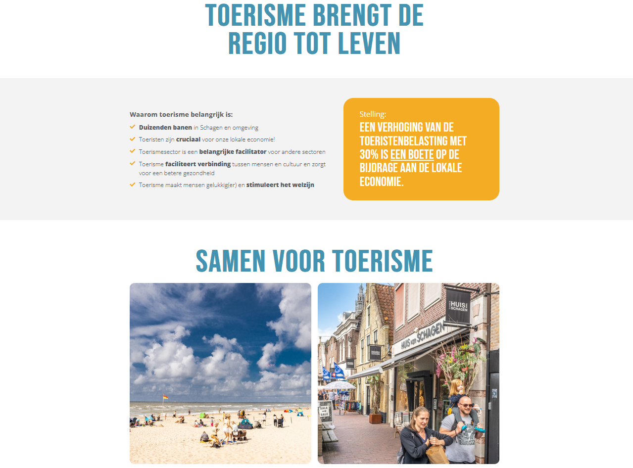 Gemeente Schagen schrikt toeristen af - Teken de petitie op www.redeconomieschagen.nl