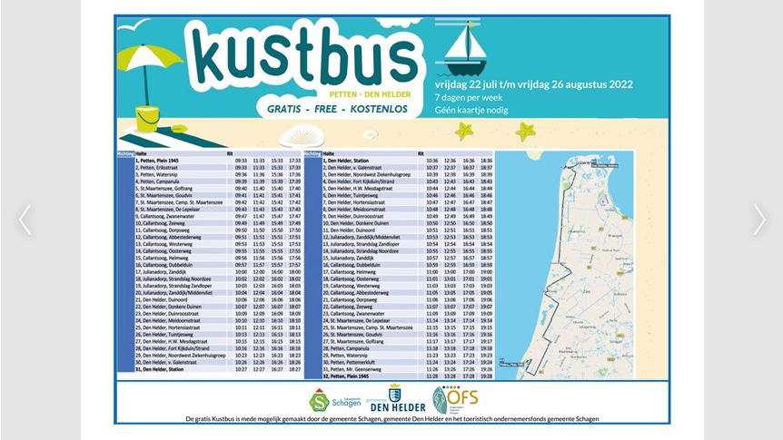 Gratis Kustbus gaat weer rijden!