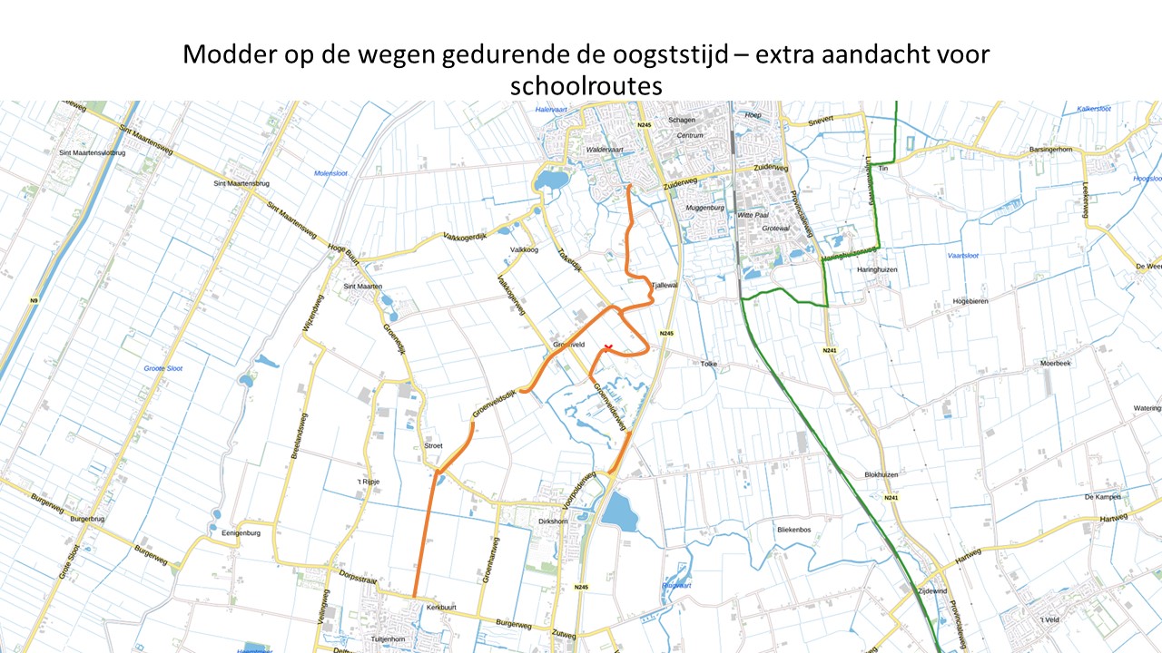 Extra aandacht voor schoonhouden veelgebruikte schoolroutes tijdens de oogsttijd