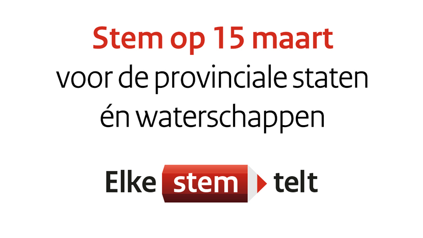 Waterschapsverkiezingen 15 maart - Laat je stem niet verloren gaan!
