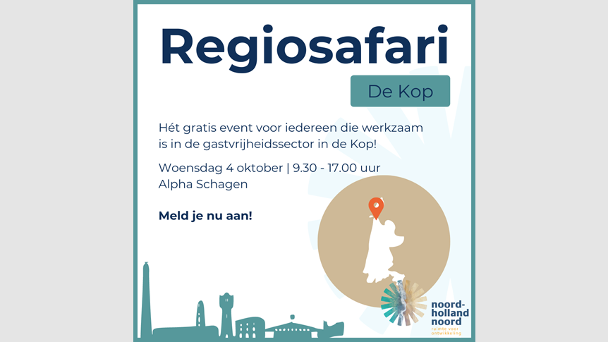 Regiosafari door de Kop van Noord-Holland! 4 oktober