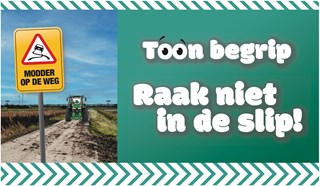 Toon begrip raak niet in de slip