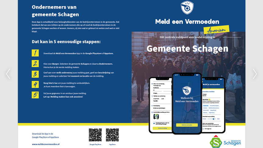 Meld een Vermoeden Anoniem - meldpunt voor ondermijning