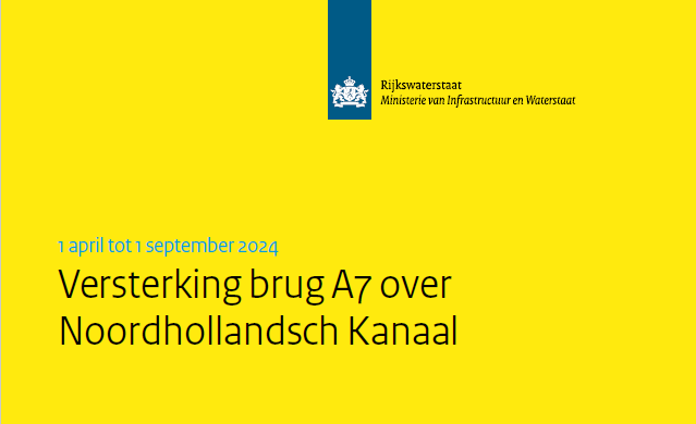 Versterking brug A7 over Noordhollandsch Kanaal