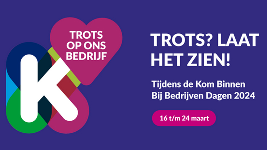 Heb jij je al aangemeld voor de Kom Binnen Bij Bedrijven Dagen