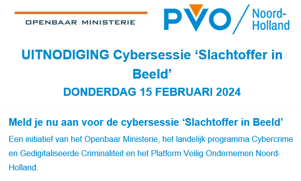 UITNODIGING Cybersessie ‘Slachtoffer in Beeld’ - 15 februari