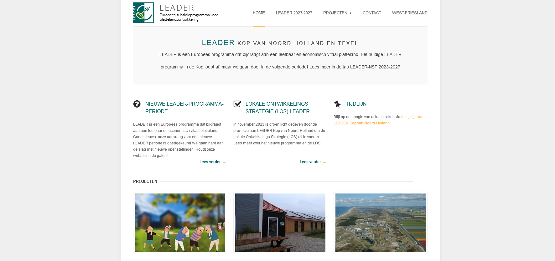 Subsidieprogramma LEADER geopend