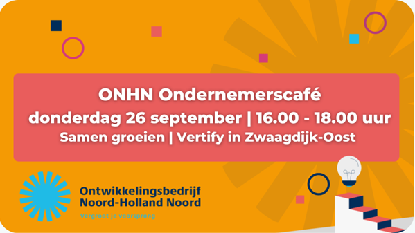 Kom langs tijdens het ONHN ondernemerscafé - Thema: samen groeien