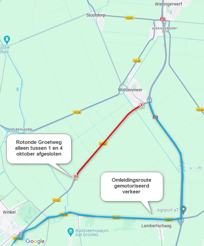 Asfaltonderhoud N242 Alkmaarseweg – Hollands Kroon