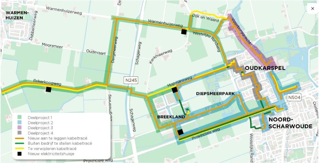 Afsluiting Warmenhuizerweg: 17 t/m 27 februari