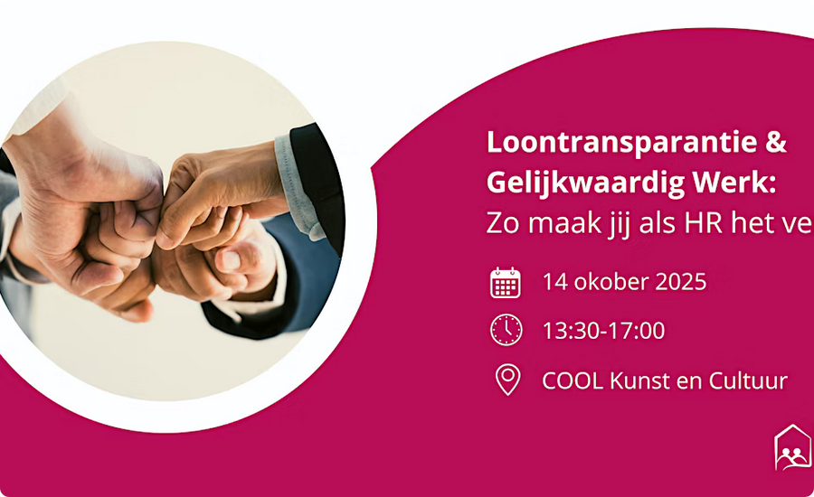 UITNODIGING - Loontransparantie & Gelijkwaardig Werk, 14 oktober!