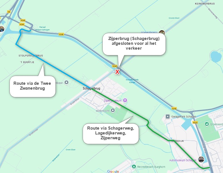 Zijperbrug gestremd van 28 september, 17.00 uur tot 4 oktober, 17.00 uur 2025