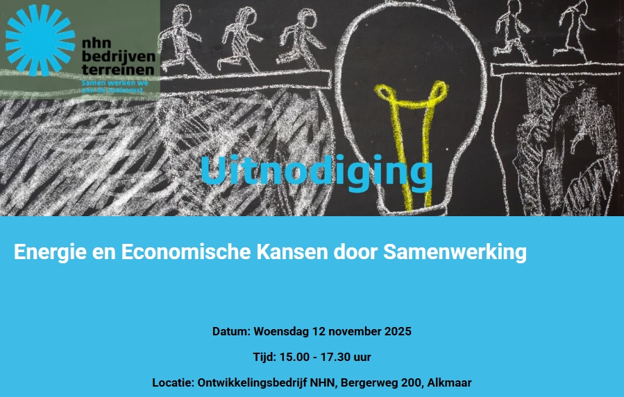Uitnodiging - Energie en Economische Kansen door Samenwerking, bijeenkomst 12 november