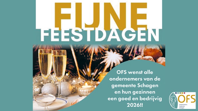 Kerstadvertentie OFS 2025 - Fijne feestdagen