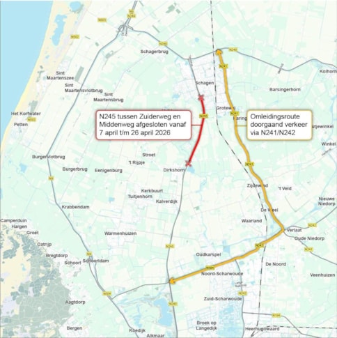 omleidingskaartje-n245