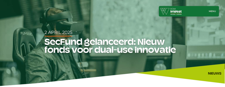 Screenshot 2026-05-20 at 11-22-29 SecFund gelanceerd Nieuw fonds voor dual-use innovatie - ROM InWest