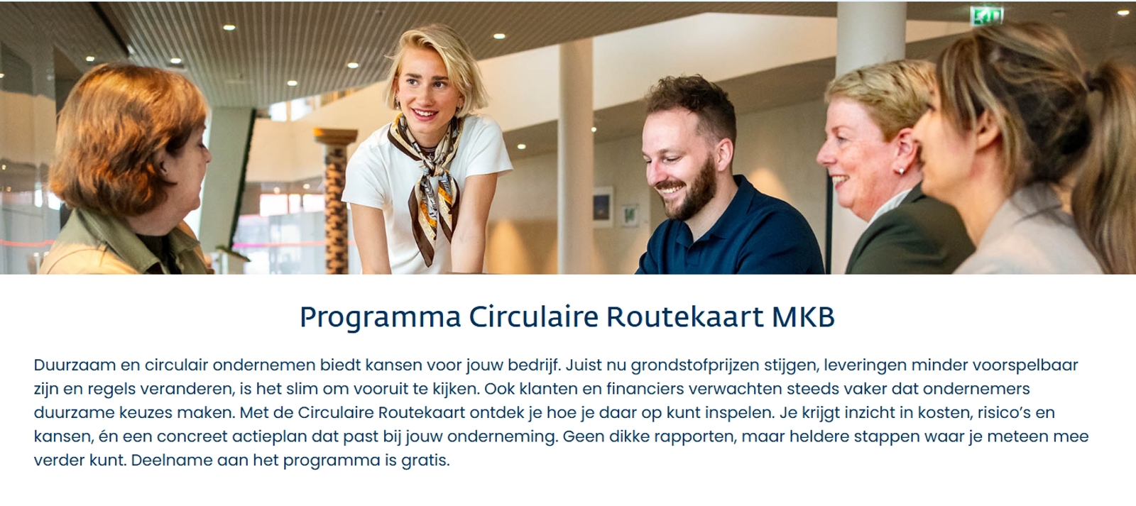 Gratis programma helpt mkb slimmer en circulair te ondernemen