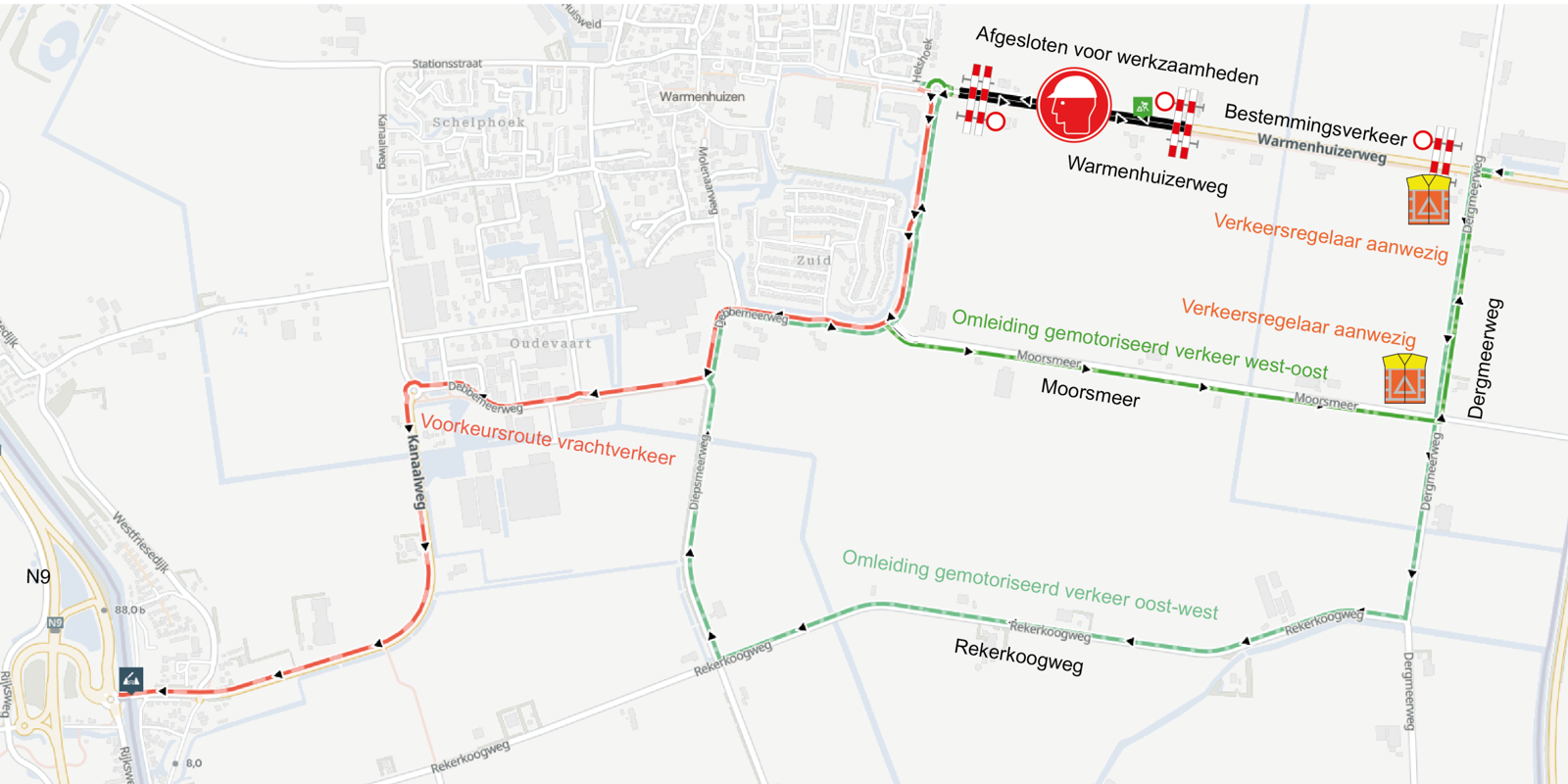 Onderhoud Warmenhuizerweg - 21 t/m 25 september